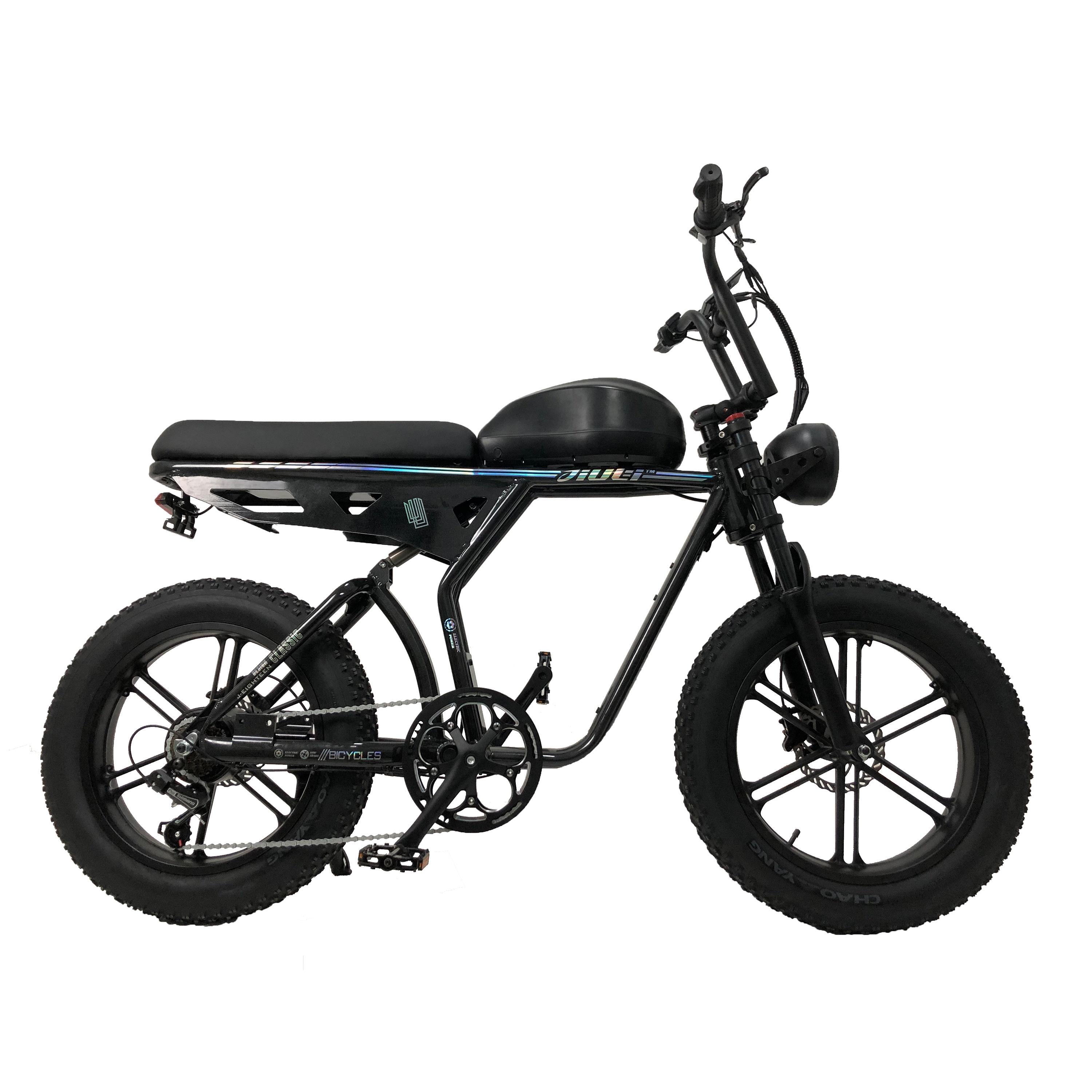 2 Seater 20 Inch 750w 1000w Super Ebike 73 Electric Fat Tire Mountain Bike Full Suspension Land Cruiser Ebike Beach Cruiser Bike