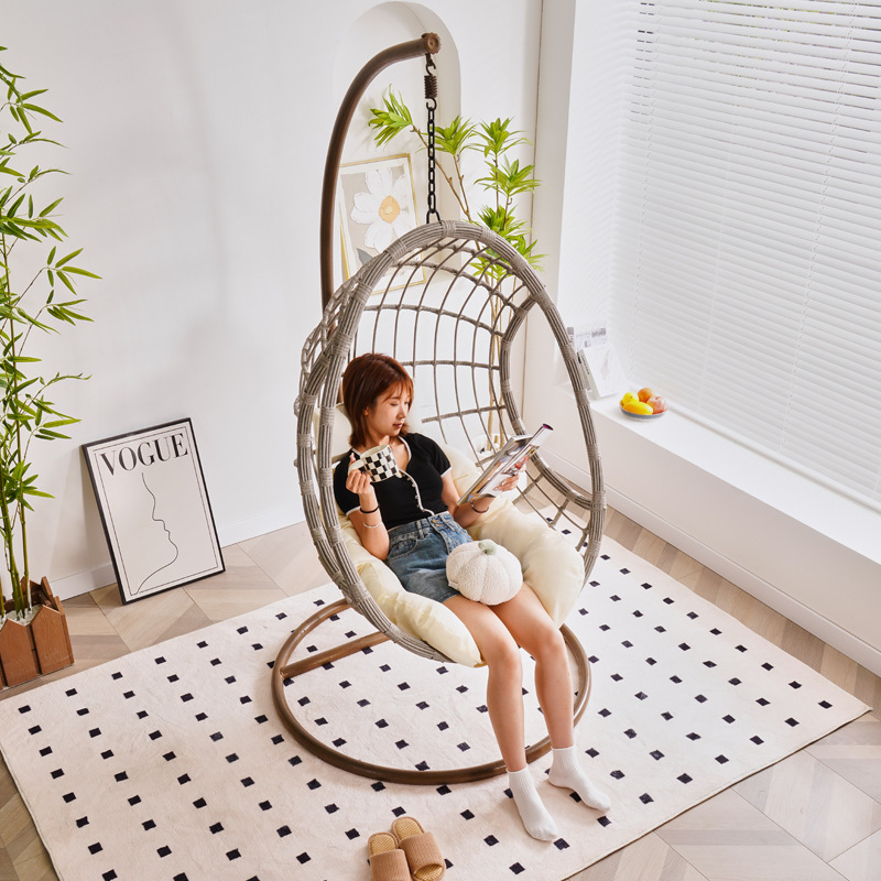 Chanta Hot selling rattan  basket chair indoor balcony hanging chair household swing rattan egg chair