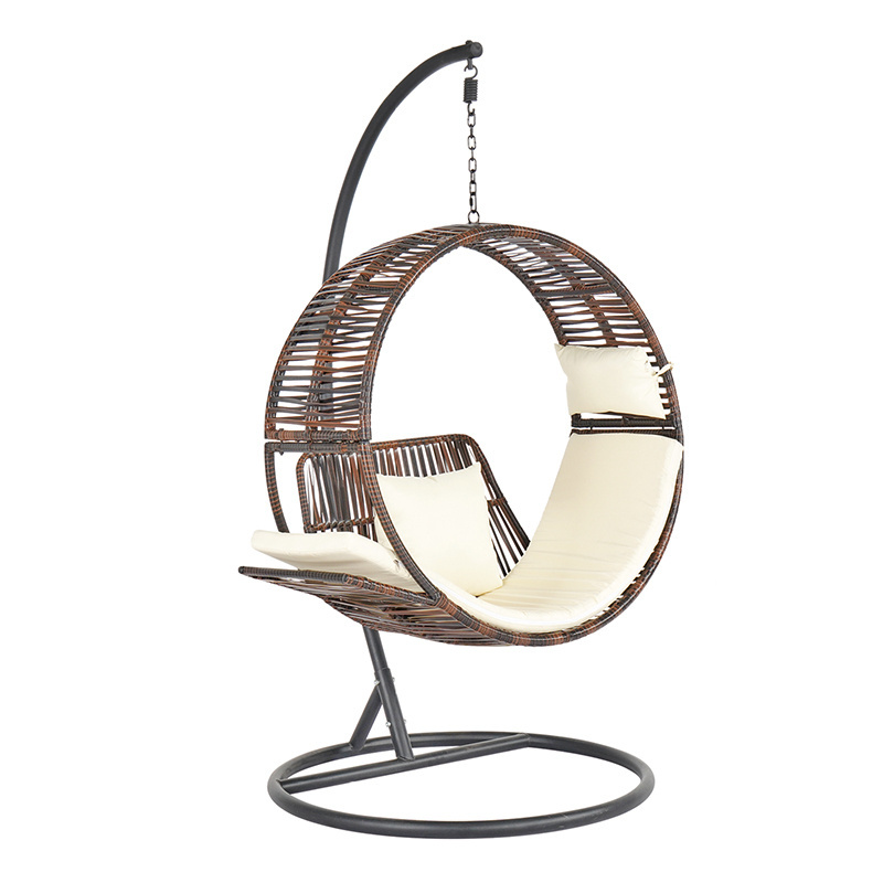 Chanta Modern Swing Chair with Stand Indoor Outdoor Patio Swings Hanging Egg Chair Garden Furniture  Patio Swing Hammock