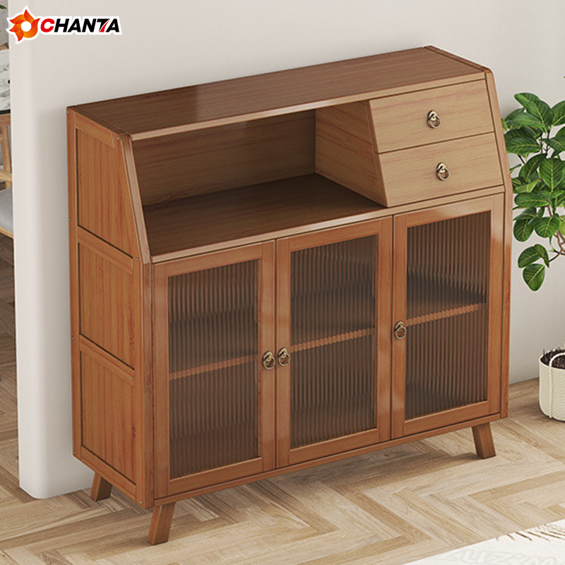 Eco-friendly High Quality Natural Kitchenware Living Room Cabinets Kitchen Cabinets Cupboards