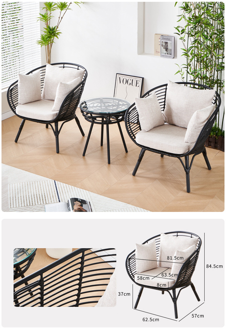 Wholesale French Style Solid Wood Cane Oval Round Back Rattan Dining Chair For Home Restaurant Furniture