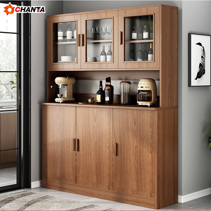 Modern Kitchen Cabinet Solid Wood Cabinet Display cupboard living room cabinet Simple locker