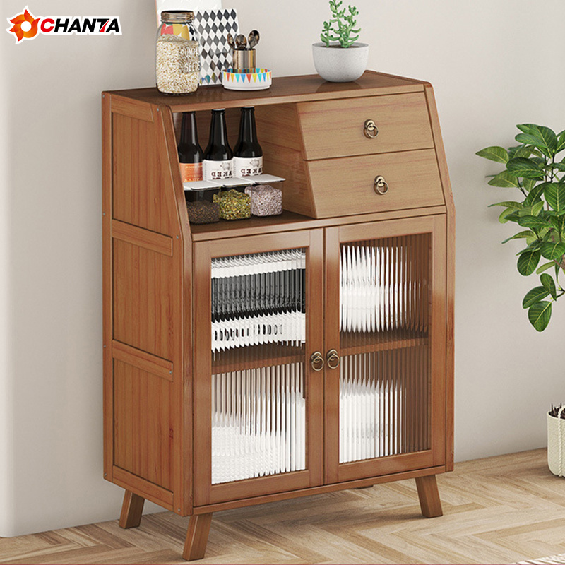 Eco-friendly High Quality Natural Kitchenware Living Room Cabinets Kitchen Cabinets Cupboards