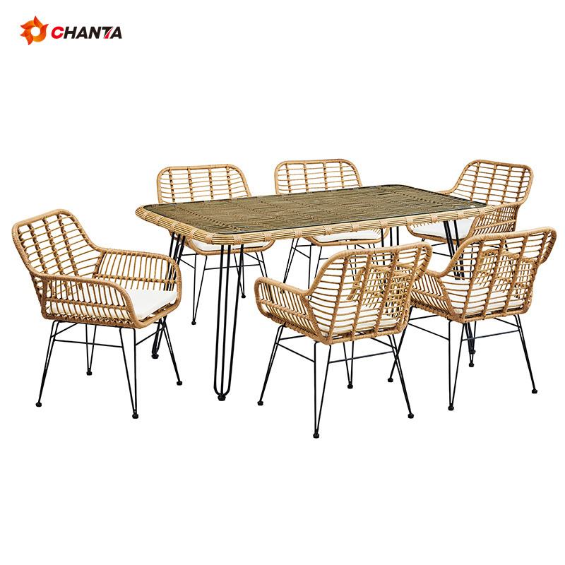 Outdoor Stackable Garden Aluminum Dining Tables And Chairs French Bistro Chair Restaurant Teslin Mesh Furniture