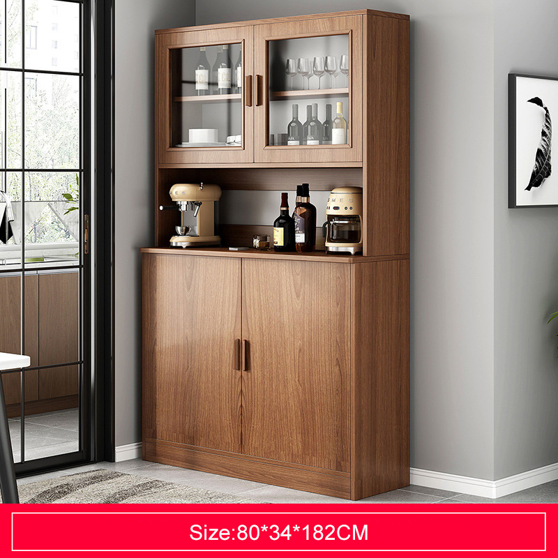 Modern Kitchen Cabinet Solid Wood Cabinet Display cupboard living room cabinet Simple locker