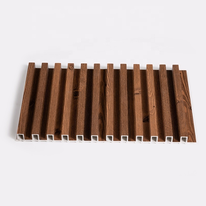 High Quality Fulted Wood Composite Planking Artificial Wall Panel Pvc Shiplap Wall Paneling