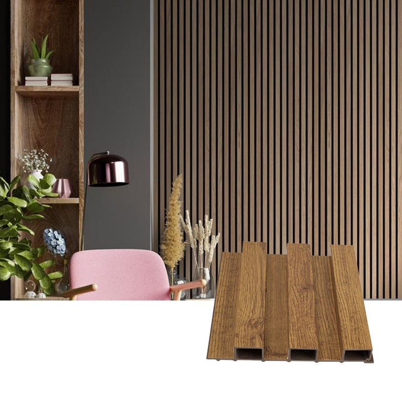 slat decorative bathroom artificial fluted cladding pvc ps wood 3d wpc wall panel