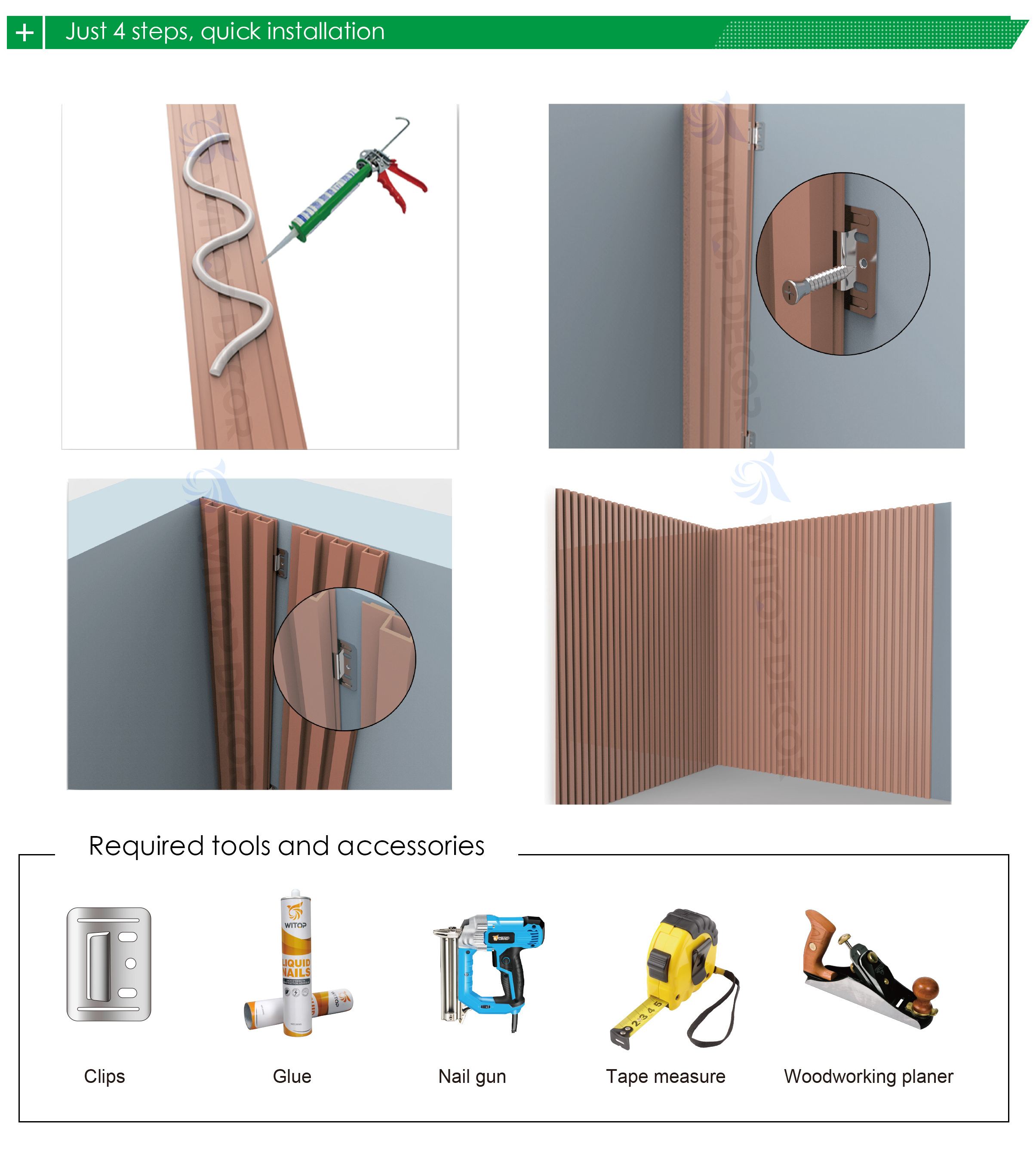 Wpc wall panel interior decoration wpc fluted wall panel wpc wall panel claddings wood plastic composite indoor cladding boards