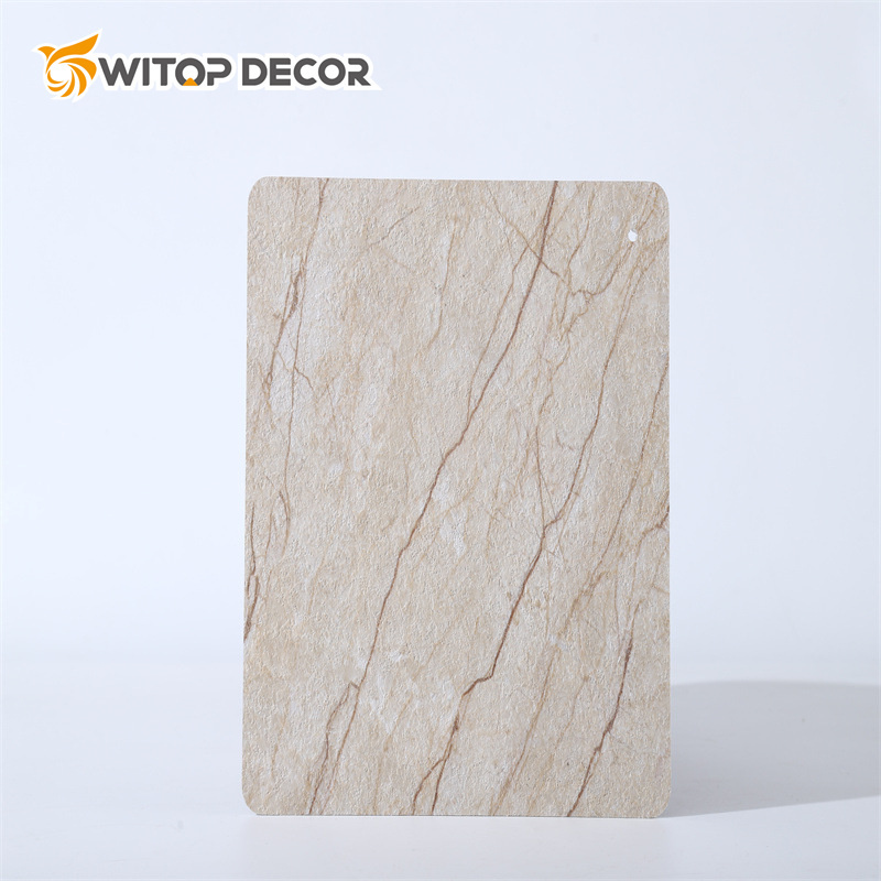 Light Grey Pvc Laminated Marble Sheet For Interior Walls