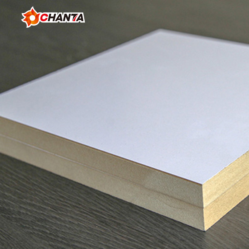 High Quality Competitive price white double sided melamine laminated mdf hdf sheet from chanta