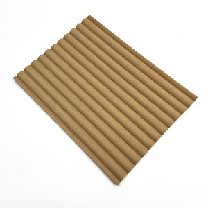 High Quality Half Round Solid Wood Wall Decor Flexible Curved Fluted Wall Panel Cladding Slat Colored Wall Paneling