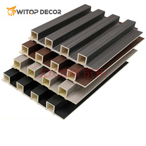 Integrated Wpc Wall Panel Interior Wall Cladding Wpc Integrated Wallboard Movable fluted Wall Panels