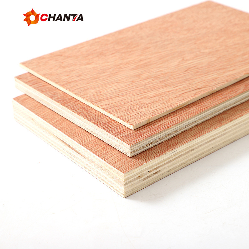 Chinese 2-25MM weight 18mm 4x8 furniture grade Bintangor cheap plywood from chanta