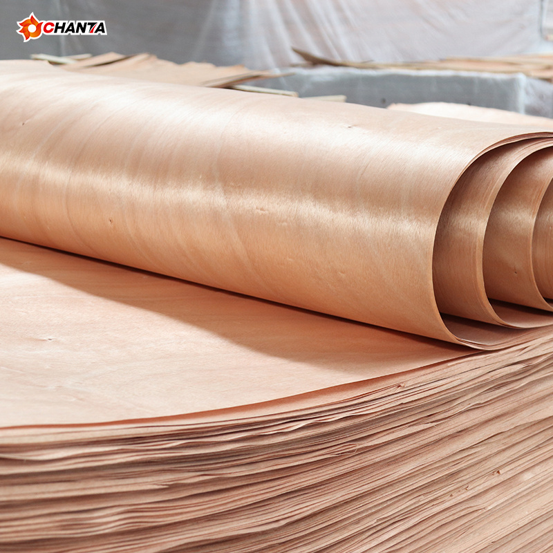 0.65mm To 0.85mm Thickness Artificial Okoume Wood Veneer