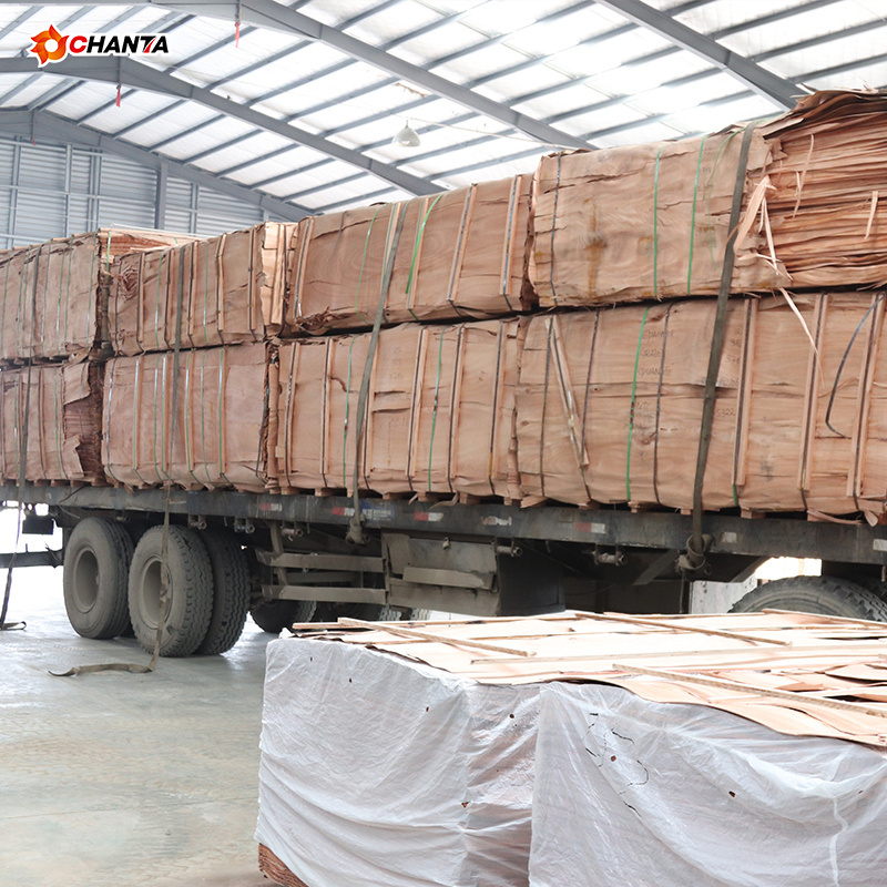 0.65mm To 0.85mm Thickness Artificial Okoume Wood Veneer