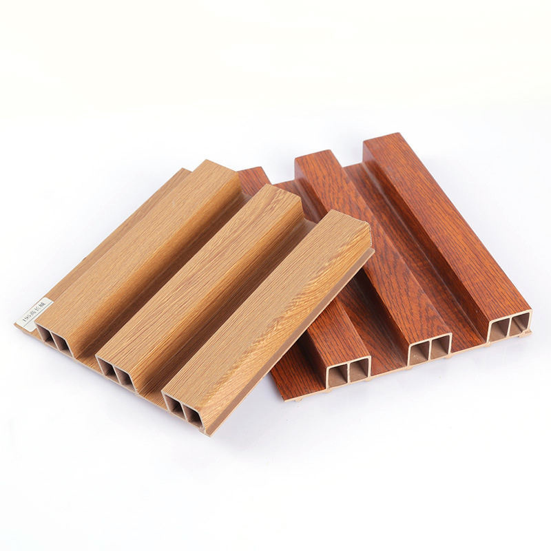 High Quality Fulted Wood Composite Planking Artificial Wall Panel PVC Shiplap Wall Paneling