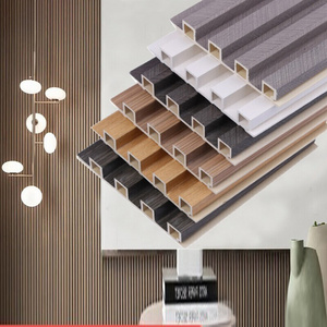 High Quality Interior Wpc Fluted Wall Panel Wpc Wooden Wall Panel