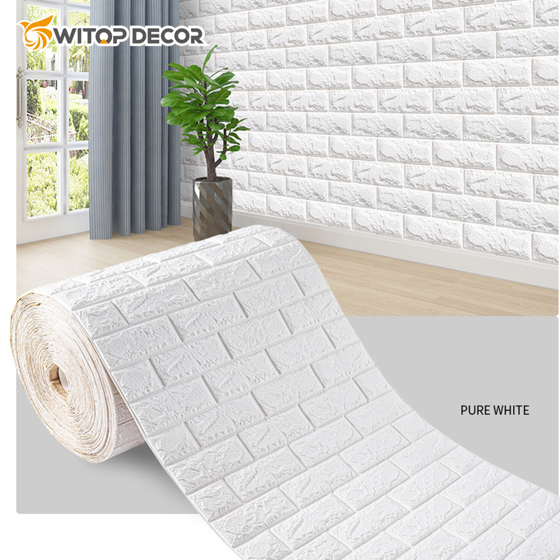 WITOP DECOR Wall  paper  3d Foam Wall Sticker wallpaper 3d brick Kitchen Wallpaper