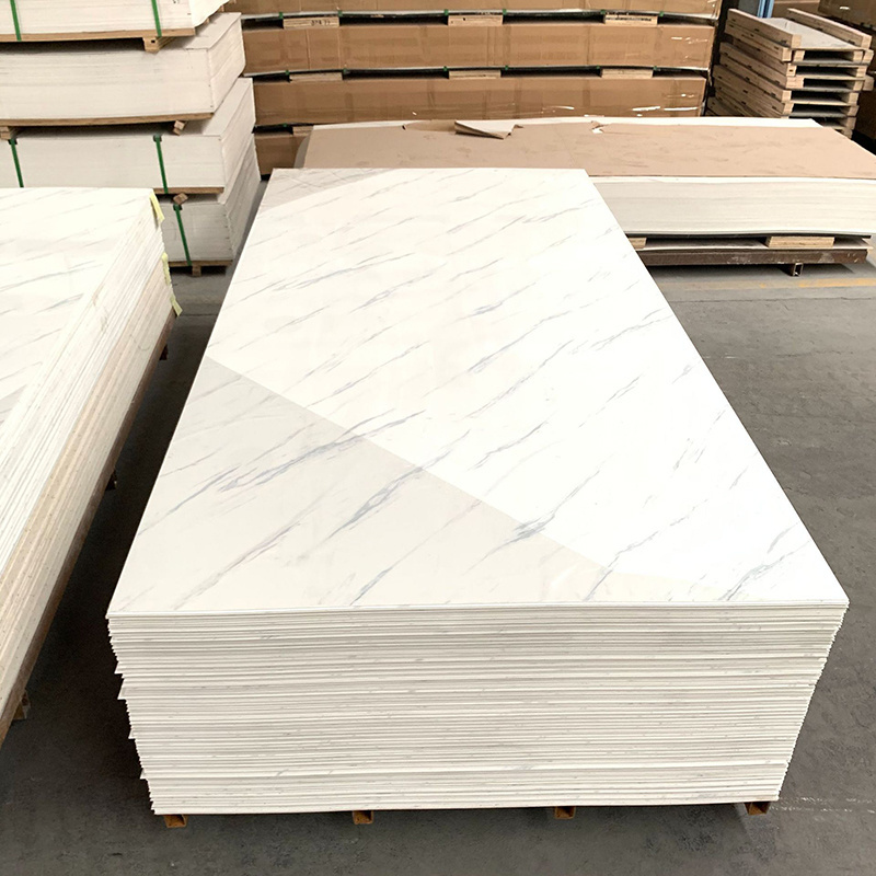 High Quality Decorative Marble Alternative PVC UV Marble Sheet Coating Wall Panel