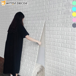 Wholesale Self-adhesive Foam Brick Wallpaper Vinyl 3d For Home Decoration