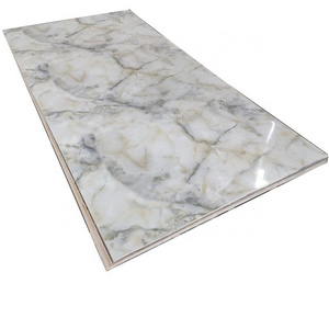 High Quality Decorative Marble Alternative PVC UV Marble Sheet Coating Wall Panel