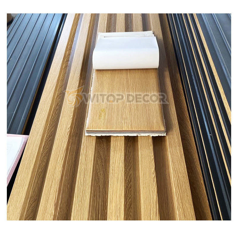 Composite wood wall panel Wpc wall panels wpc louver wall panels indoor