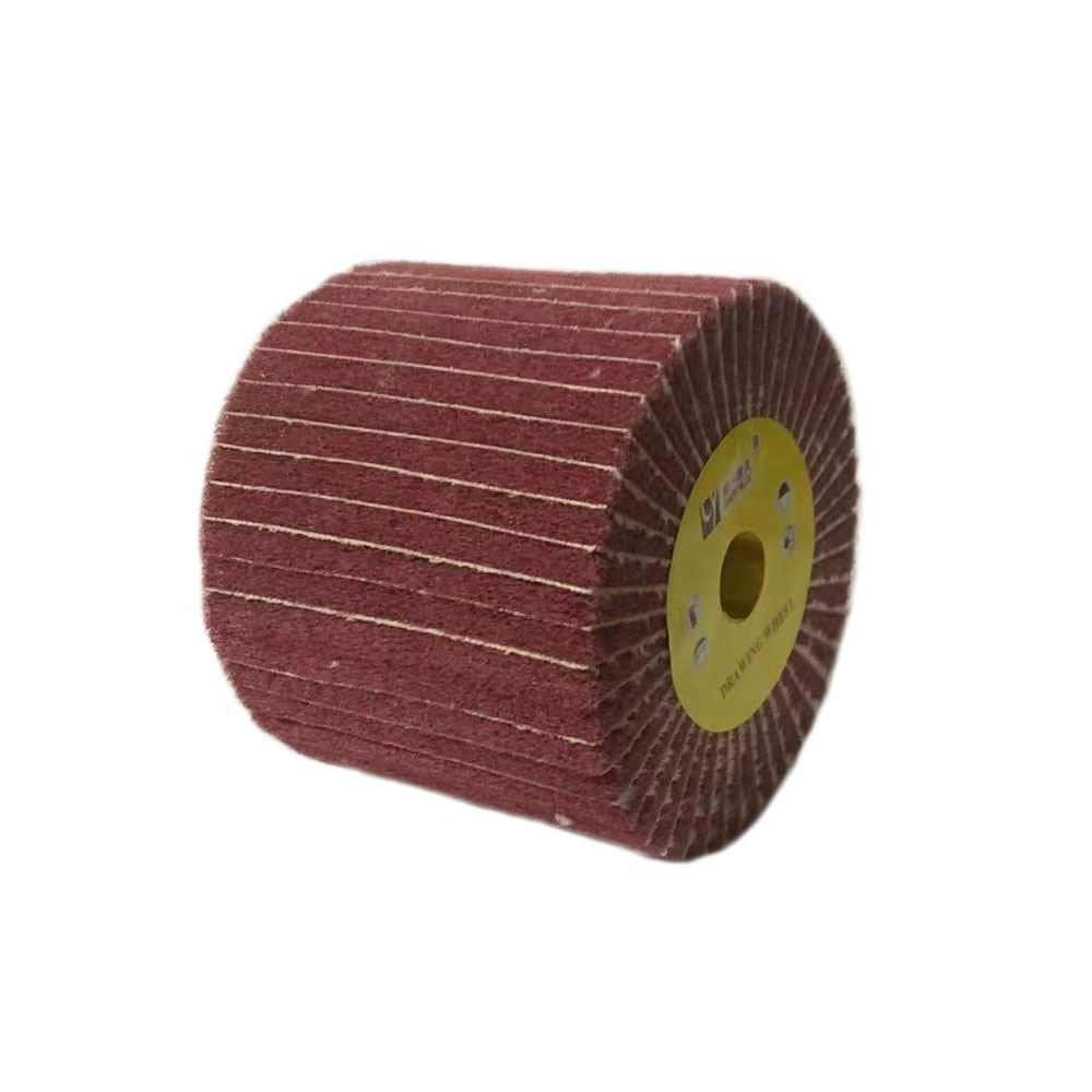 120*100*19 Non-Woven Abrasive Flap Wire Drawing Polishing Burnishing Wheel, for stainless steel, 50 pcs/carton