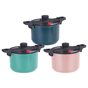 Multi-function Energy Saving 24cm Micro Low Pressure Cooker Non- stick Cooking Pot With Glass Lid