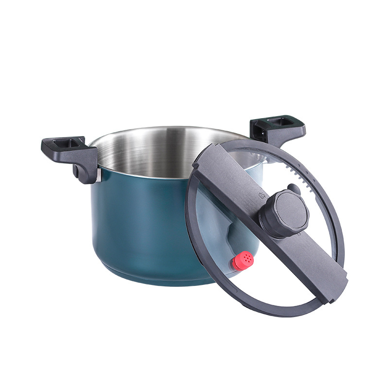 Multi-function Energy Saving 24cm Micro Low Pressure Cooker Non- stick Cooking Pot With Glass Lid