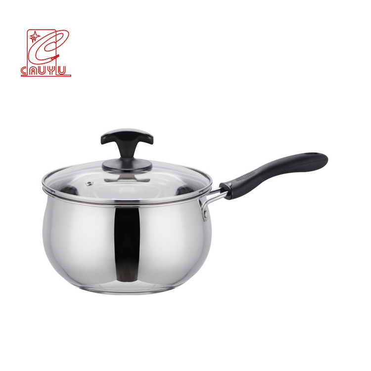 Cookware cooking pot stainless steel big capacity soup pot 14/16cm saucepan milk pot