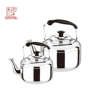 Wholesale Non-Electric Stainless Steel Whistling Tea Kettle With Flat Bottom