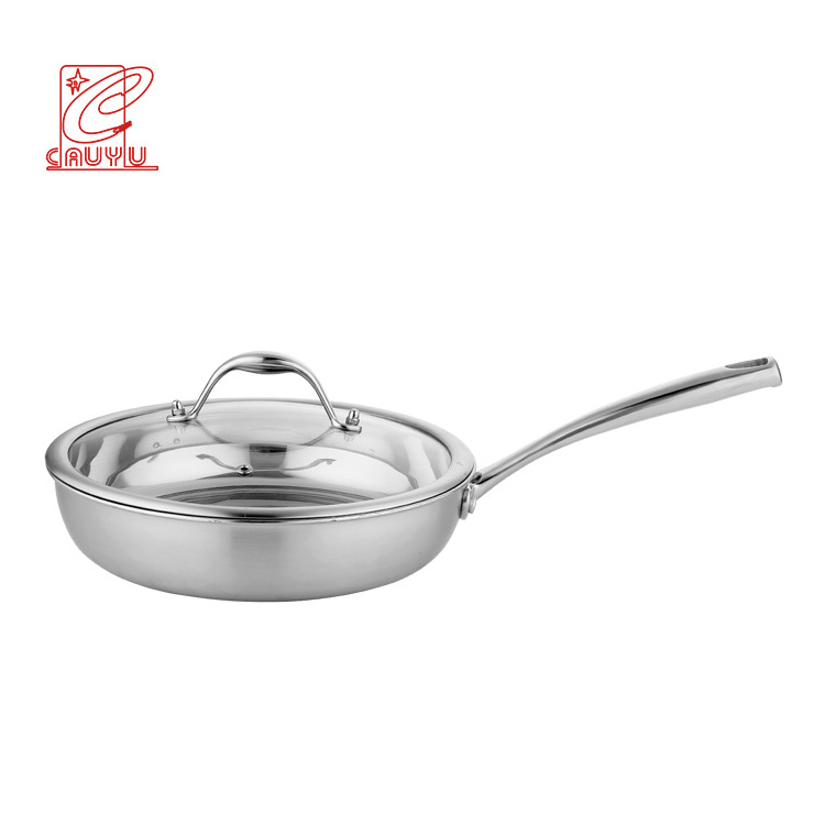 Commercial 3-ply steel material stainless steel cookware sets nonstick 11pcs kitchenware and cookware