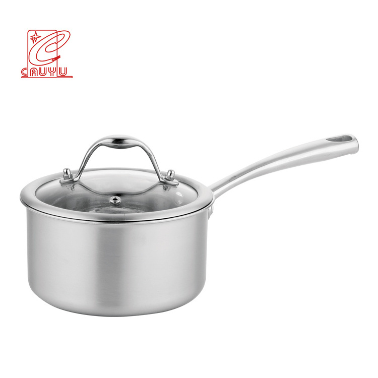 Commercial 3-ply steel material stainless steel cookware sets nonstick 11pcs kitchenware and cookware