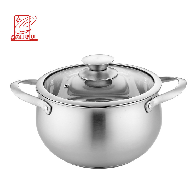 12 pcs Custom Cooking Pot Set Induction Stainless Steel Kitchen  set Cookware Sets With Kitchen Utensil