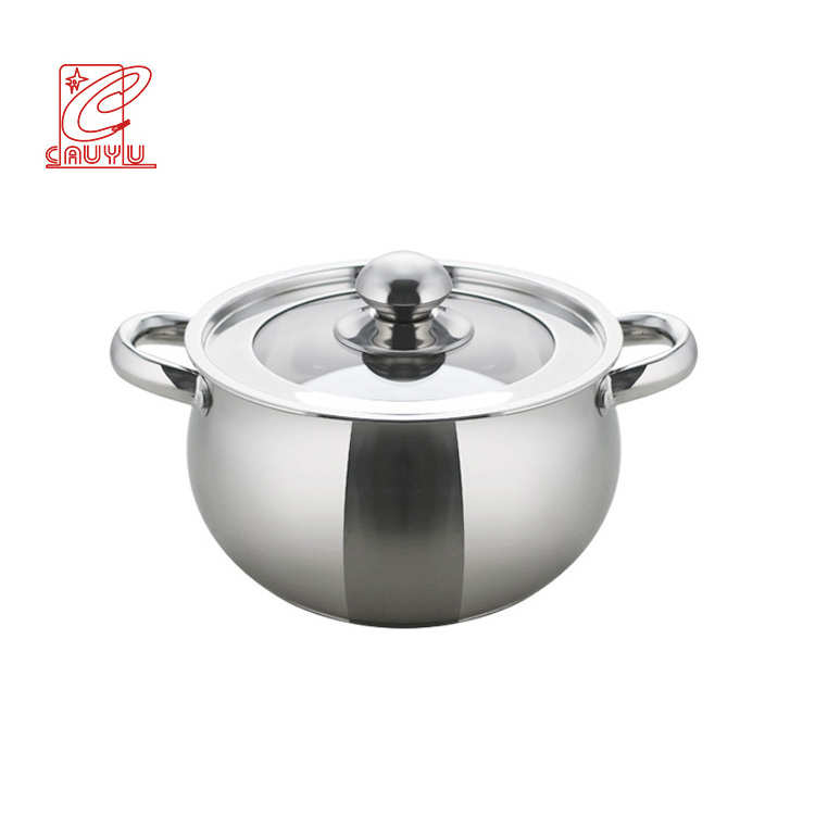 wholesale kitchen cooking sets 6pcs stainless steel cookware sets best price nonstick cooking pot soup stock pot sets