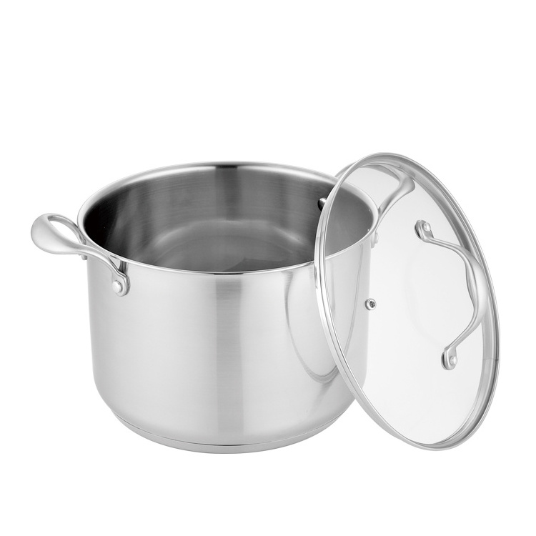 Luxury Sanding induction cooking pot and pan inox cookware set