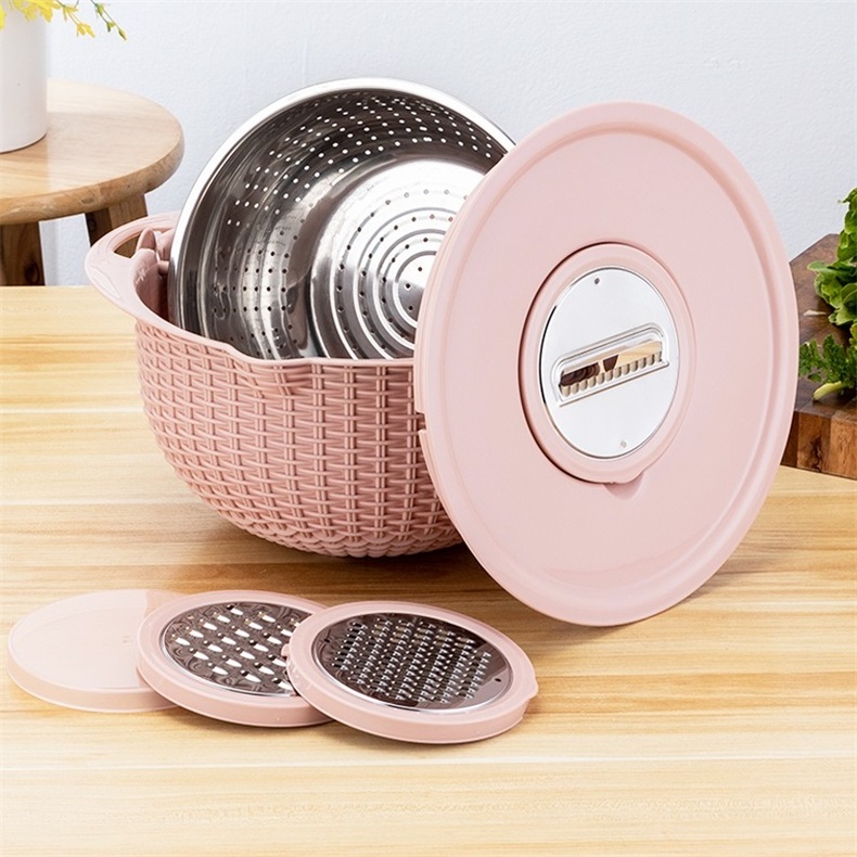 Stainless steel cutting vegetables tool vegetable cassava cheese colander grater with container