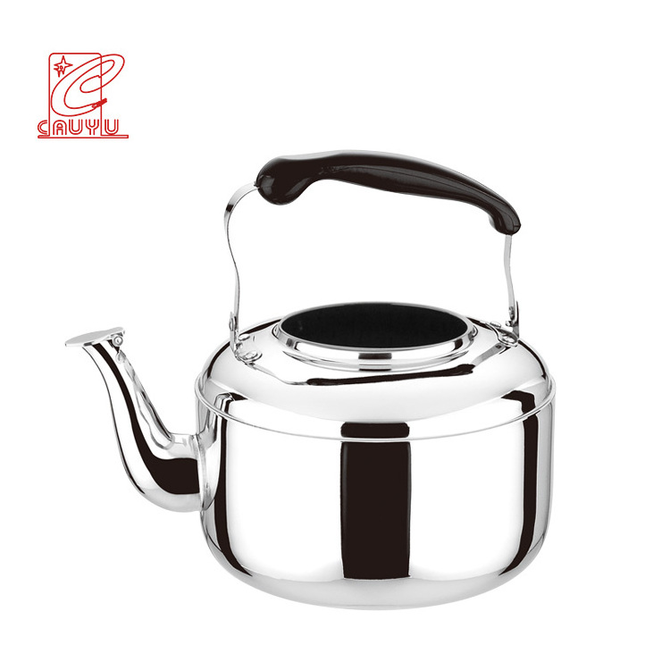 Wholesale Non-Electric Stainless Steel Whistling Tea Kettle With Flat Bottom