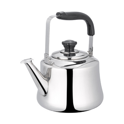 Hot Selling Stainless Steel Whistling Water Boiling Tea Kettle Teapot With Folding Handle