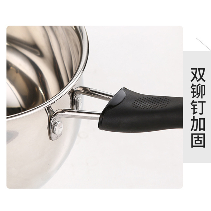 Cookware cooking pot stainless steel big capacity soup pot 14/16cm saucepan milk pot