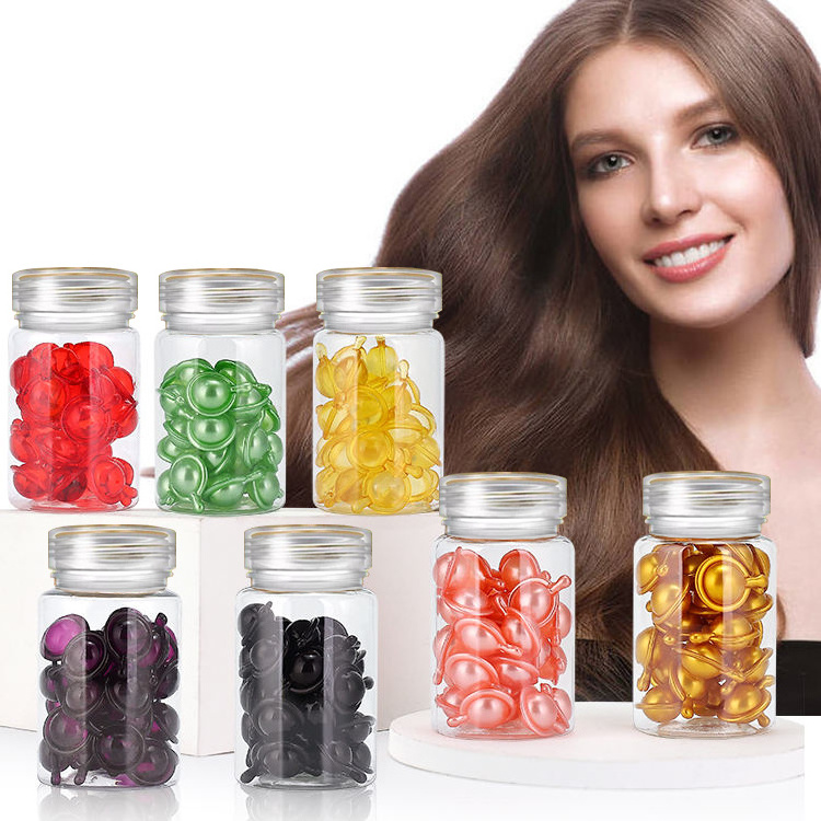 Natural Gummies Oil Capsule Softgel Hair Care Growth Oil Serum Vitamin Supplement Hair Treatment Vitamins Hair Capsules