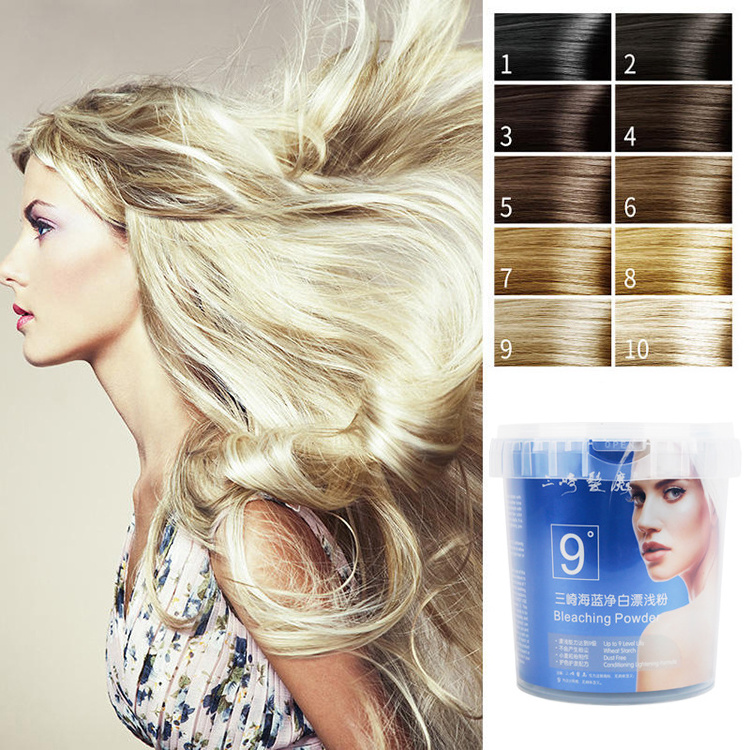 Private Label Powdered Oxygen Bleach Lightening Hair Blonder Powder Bulk Bleach Hair White Bleaching Powder For Hair