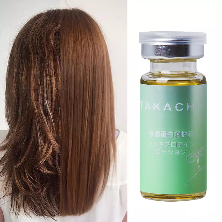 Best effect TAKACHIE multiple protein moisturizing hair serum hydrolyzed collagen keratin hair treatment ampoules