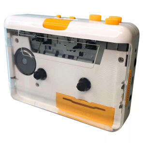 Factory Wholesale White Transparent Walkman USB Cassette Capture Tape Recorder Player to MP3 Converter