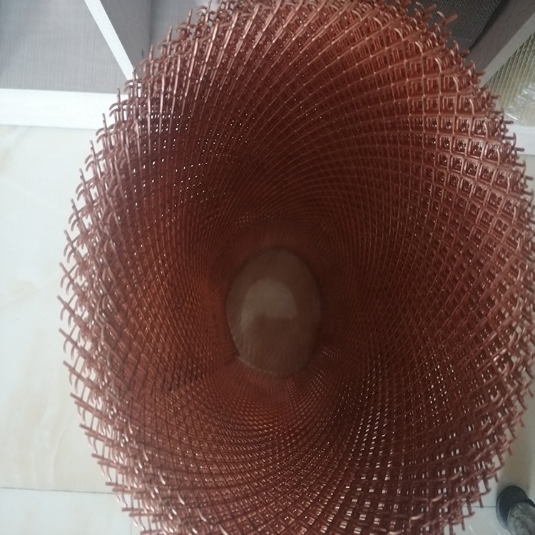 5*10 mm Aperture 1mm Thickness Red Copper Expanded Mesh