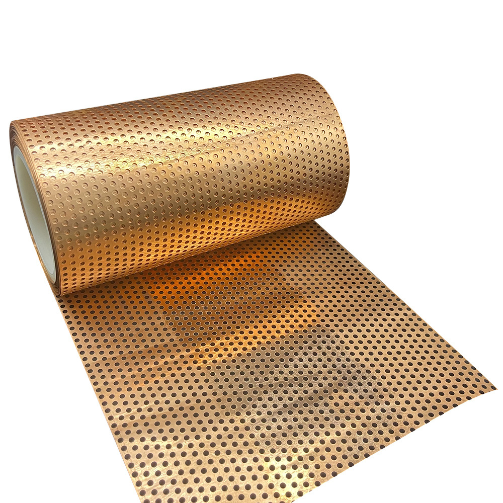 Brass perforated metal mesh