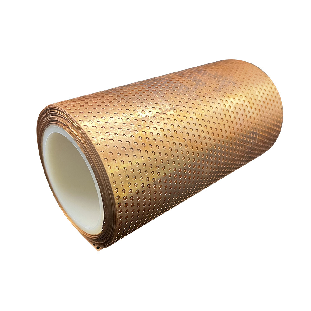 Brass perforated metal mesh