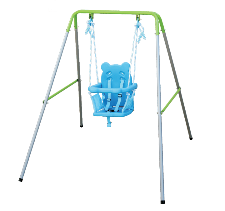 IUNNDS 3-in-1 Toddler Swing Set Indoor/Outdoor Baby Swing with Metal Stand, Kids Swing Set for Backyard