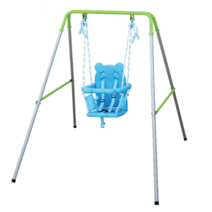 IUNNDS 3-in-1 Toddler Swing Set Indoor/Outdoor Baby Swing with Metal Stand, Kids Swing Set for Backyard