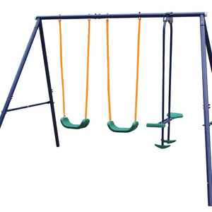 Hot selling Adult and children swings set with slide and swing chair for kids